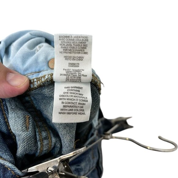 Free People Womens 24” Exposed Button Fly Cutoff Denim Jean Shorts - Picture 4 of 6